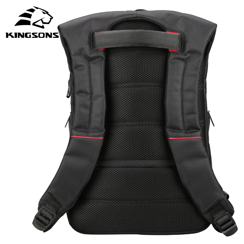 KINGSONS Солнечная энергия зарядка водостойкий ноутбук рюкзак для дюймов 15