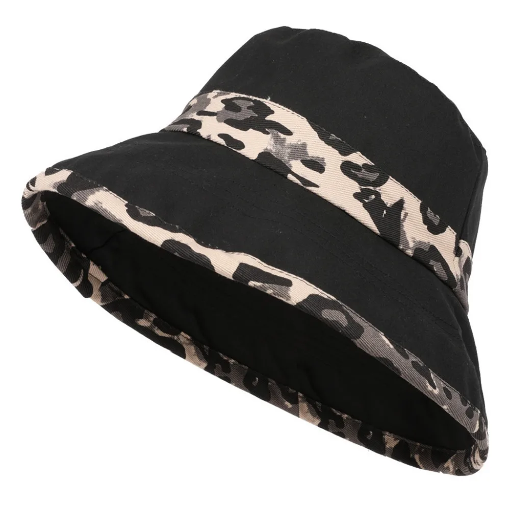 Женские летние дорожные богемные шляпы пляжная шляпа от солнца леопардовые