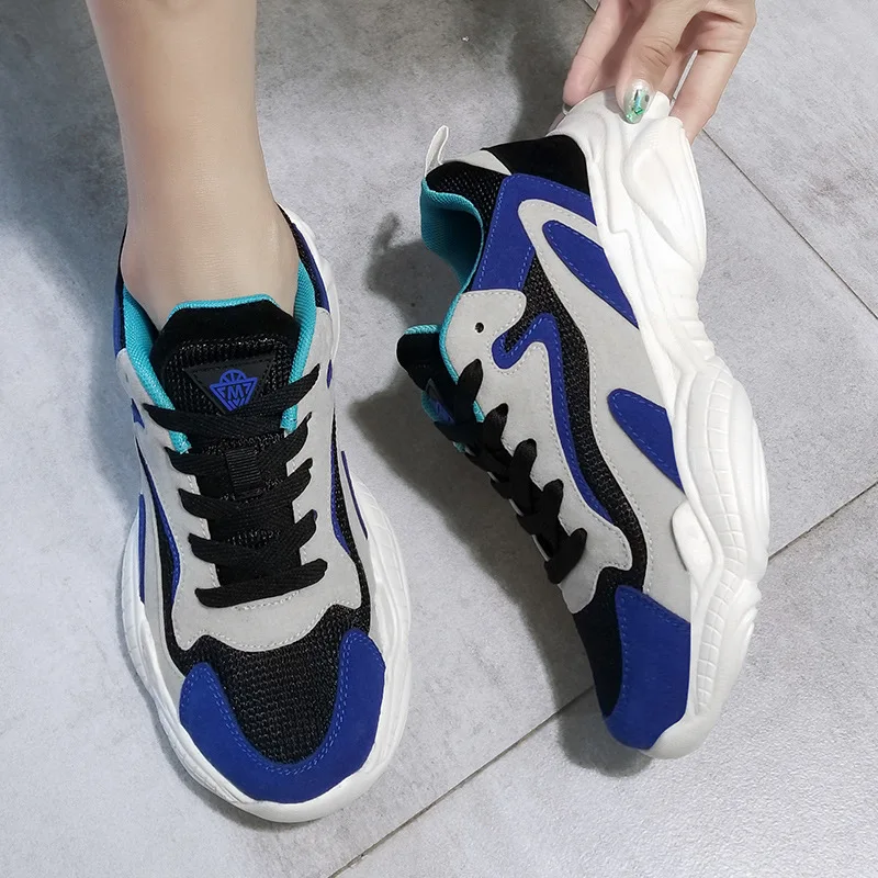 Кроссовки женские на платформе Вулканизированная подошва массивные прогулочная