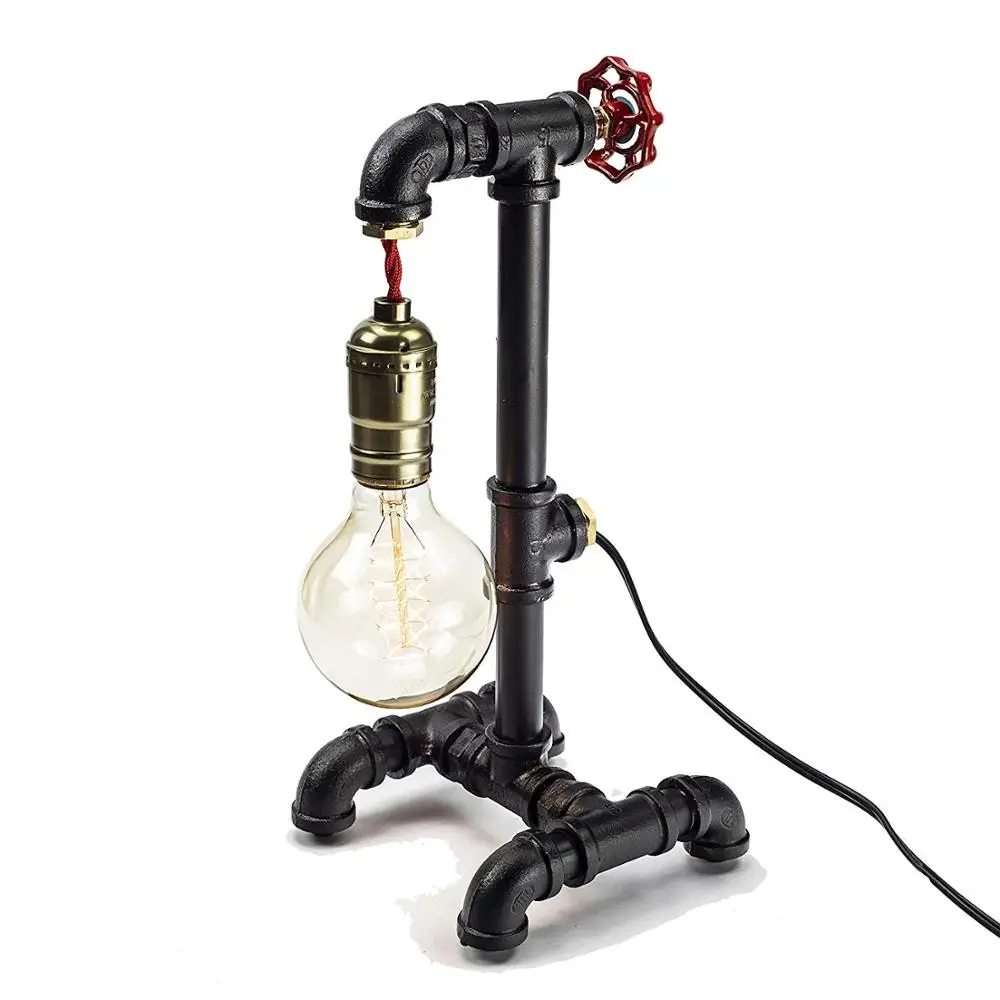 Лампа в стиле лофт с переключателем светильник стимпанк регулируемой яркостью