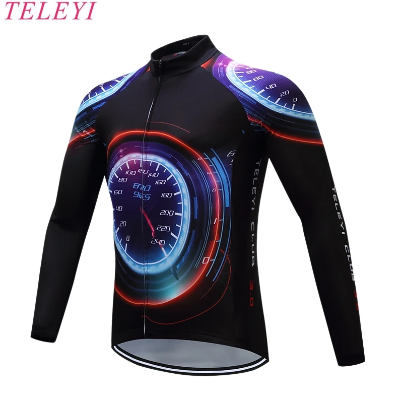 Велосипедная форма Ropa Ciclismo быстросохнущая с длинным рукавом дышащая для езды на
