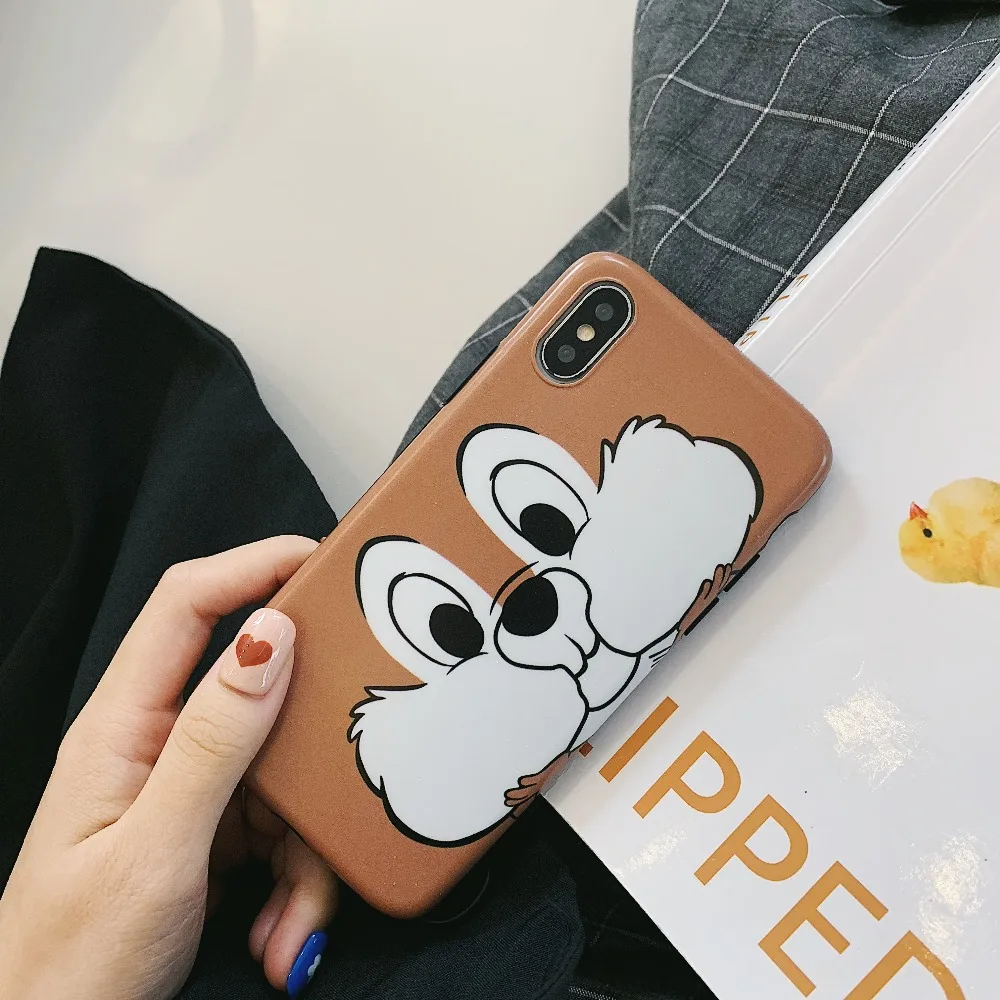 Силиконовый чехол с рисунком мышки для телефона iphone XR X XS Max чехлы 6 S 7 8 Plus мягкий