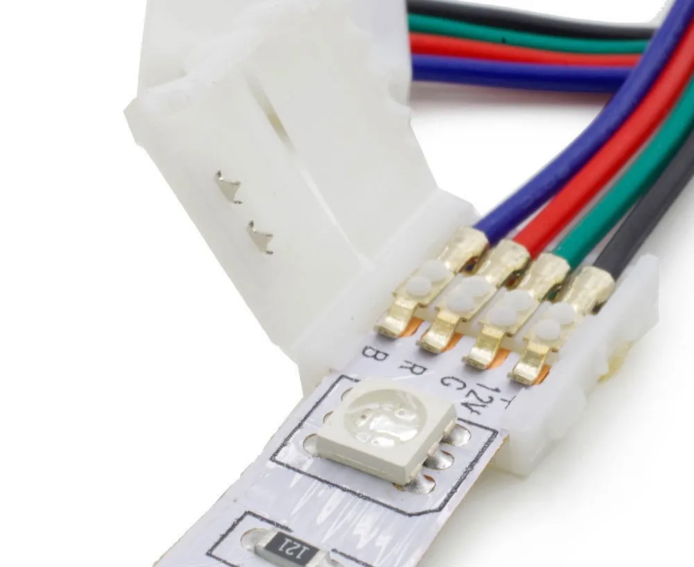 5 шт. 2835 3528 5050 5630 SMD светодиодный светильник для сварки, аксессуары 2pin 4pin 8 мм 10 мм для ws2811 ws2812 RGB ленточная лента