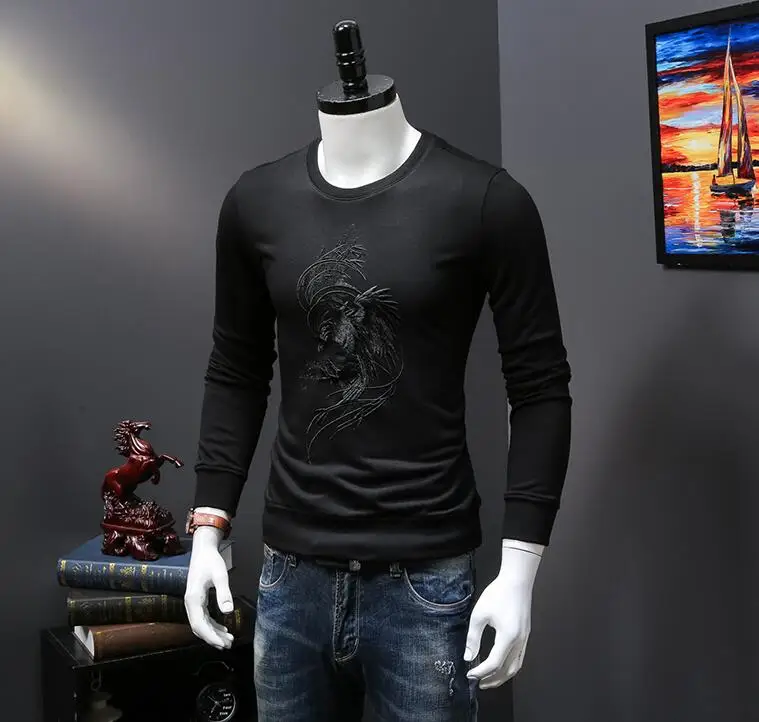 Новый осень-зима Толстовки Толстовка для Для мужчин 3D печать хип-хоп Sweatershirts
