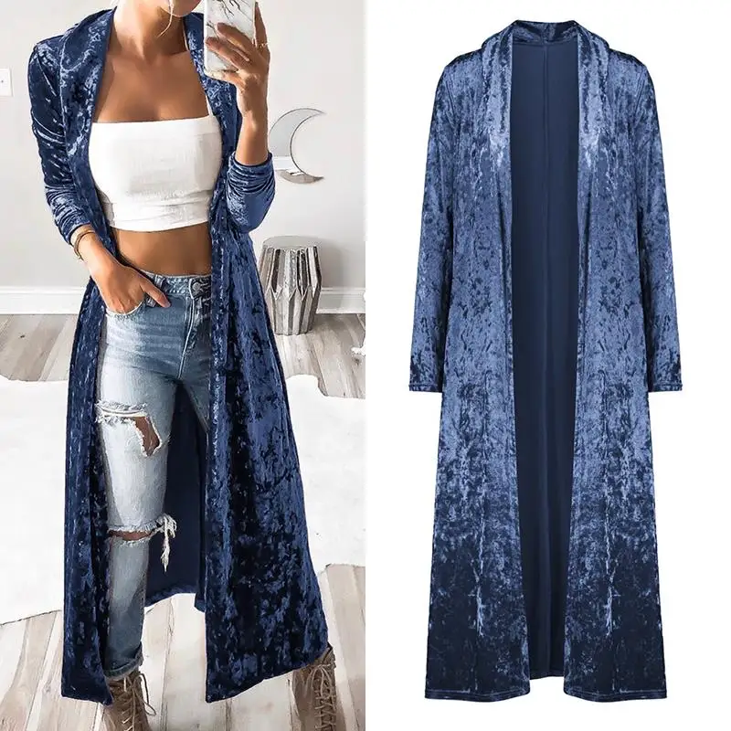 Для женщин куртка длинные бархатные уличная 2018 подарок на день Святого Валентина