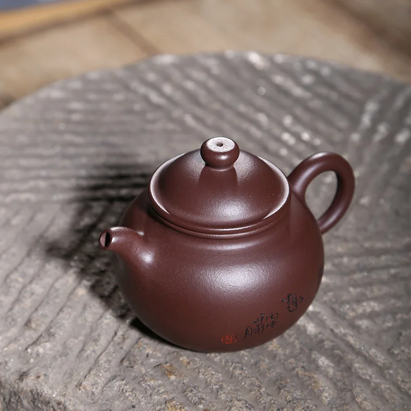 Пурпурный глиняный горшок из исинской глины для руды шахты старый пуговичный