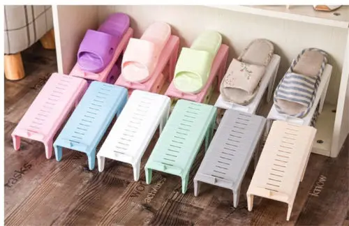 Креативная пластиковая стойка для обуви органайзер экономия места хранения