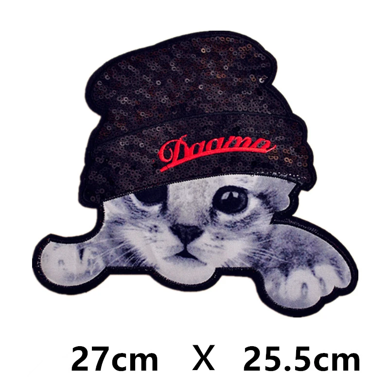 1 шт. большие нашивки с блёстками пошив одежды приложения для аппликация вышитые