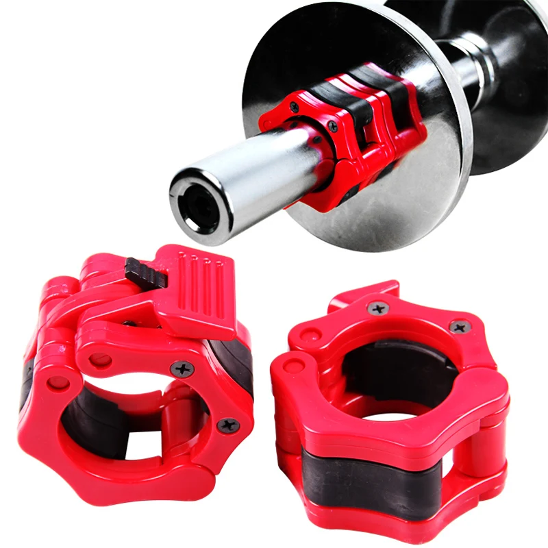 

Diameter 50 mm red color barbell bar lock, barbell card head, barbell lock, Barbell Quick Lock 2pcs/lot