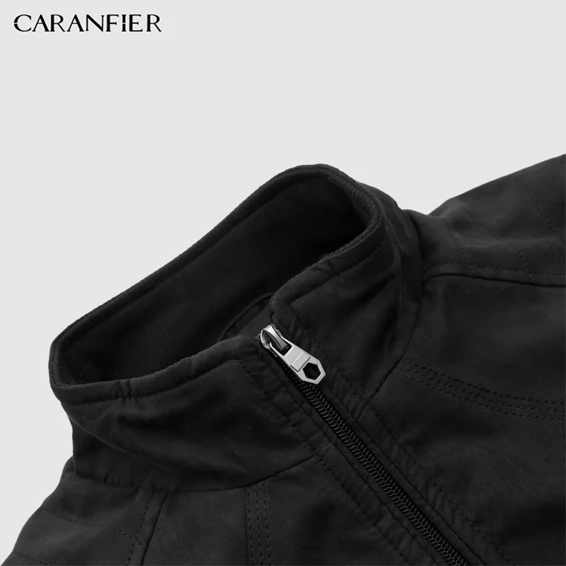 Мужские куртки с отложным воротником CARANFIER Design Jaqueta Masculino модные вельветовые
