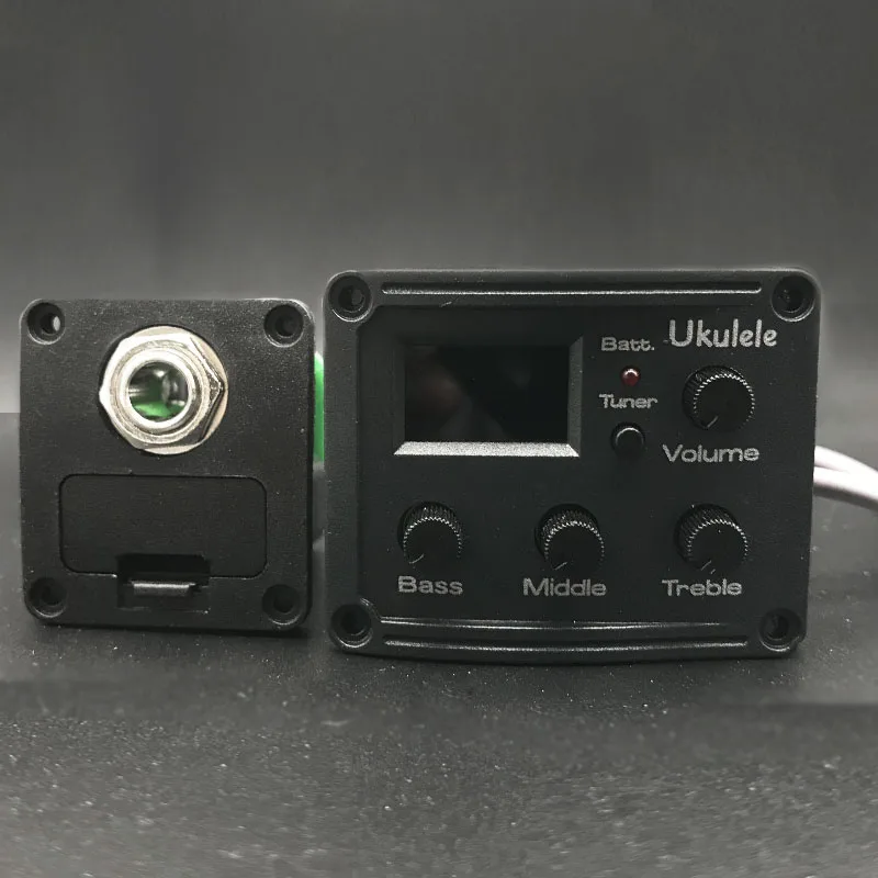 3 Band UK EQ Cherub GU-3 акустическая укулеле предусилитель система 2 полосный эквалайзер для укулеле с хроматическим тюнером звукосниматель для укулеле - Цвет: 3 Band UK EQ