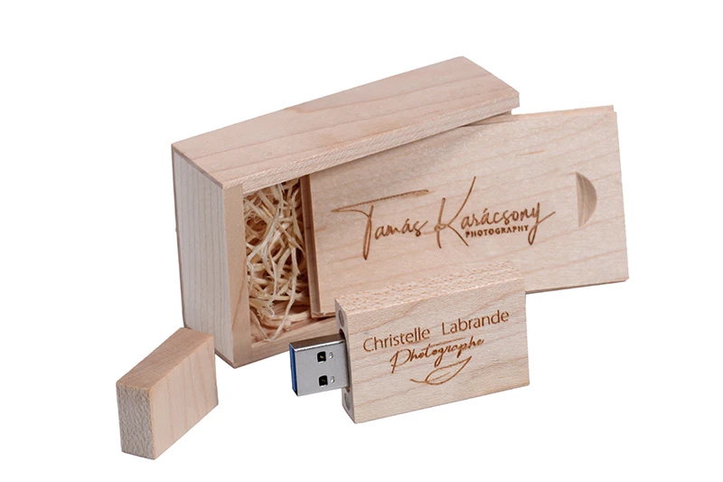 JASTER USB 3,0 клен квадратный деревянный usb+ push-pull box USB флэш-накопитель 4 ГБ 8 ГБ 16 ГБ 32 ГБ 64 Гб Внешняя память U диск