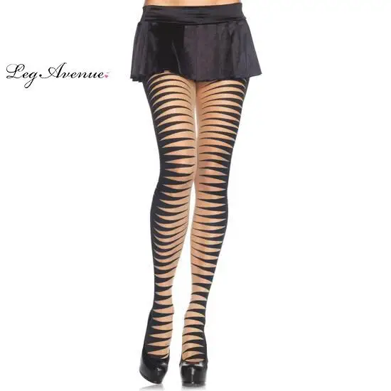 Leg Avenue Колготки прозрачные два Цвет с полосками цирк |