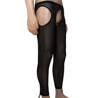 men erotic open crotch butt sheer long johns hot pants sexy lingerie fetish nightwear underwear