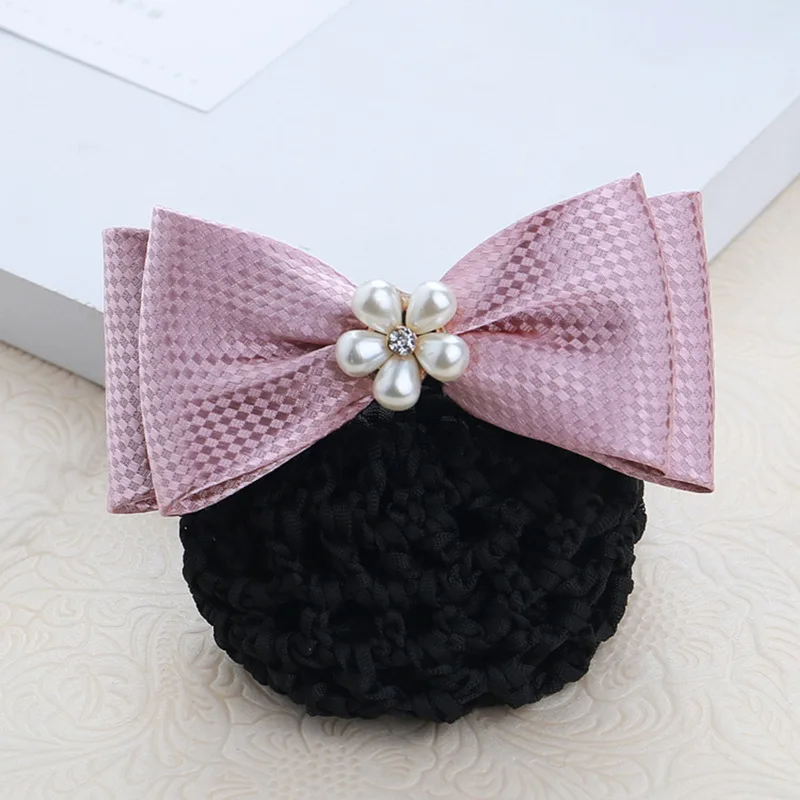 Зажим для волос с пятью жемчужинами профессиональная заколка цветком 15 цветов на