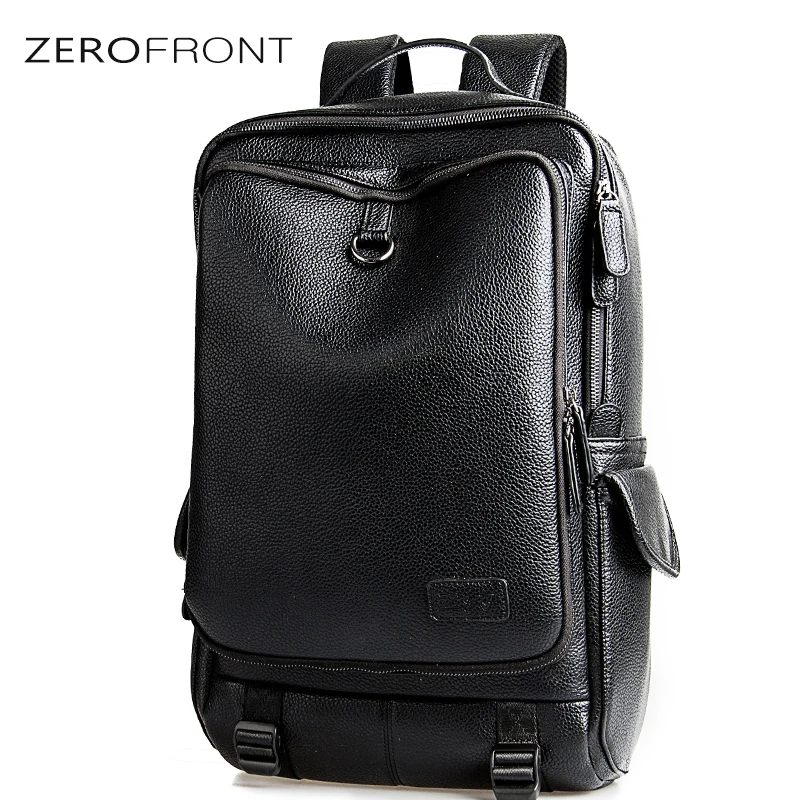 Рюкзак ZEROFRONT мужской из экокожи Модный водонепроницаемый деловой портфель для