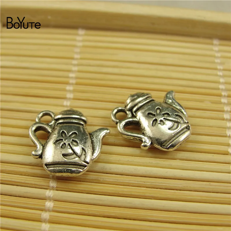 BoYuTe (100 шт./лот) тибетская серебряная клубника Роза Кукуруза чайник Lotus Conch
