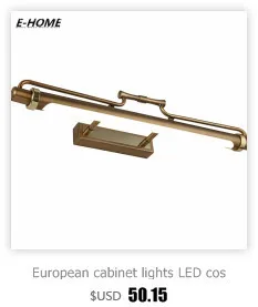 New bronz зеркало свет для ванной Европейский кабинет горит косметический спереди полный Медь чехол водонепроницаемый настенный светильник
