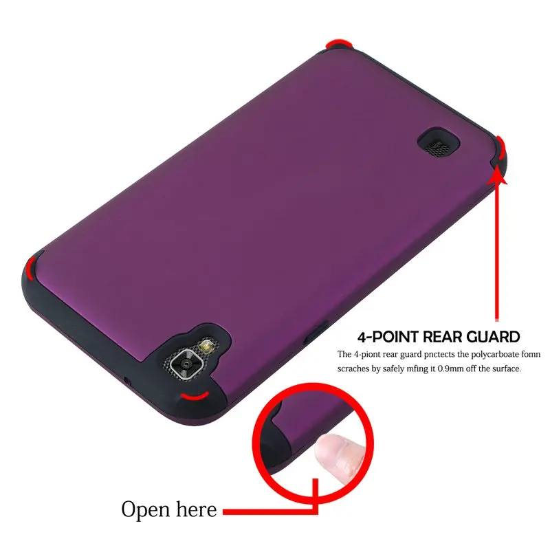 Противоударный жесткий гибридный защитный чехол для LG X power