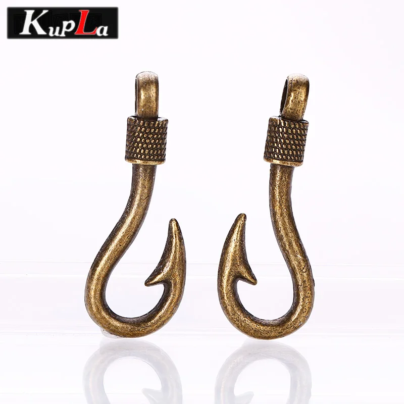 Винтажные металлические подвески для рыболовных крючков Diy ювелирные изделия