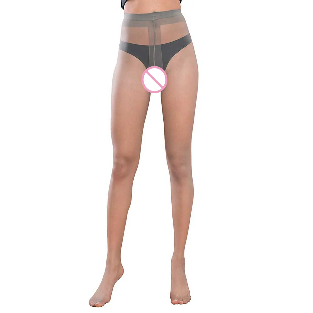 Сексуальные колготки с открытой промежностью для женщин с низкой посадкой, тонкие, эластичные, из нейлона и спандекса, эротические, летние, для женского белья