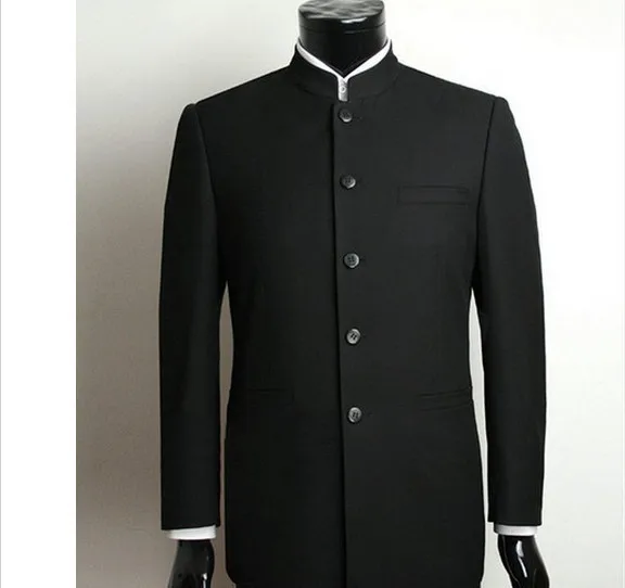 Мужские костюмы китайские туники с воротником стойкой Классический костюм