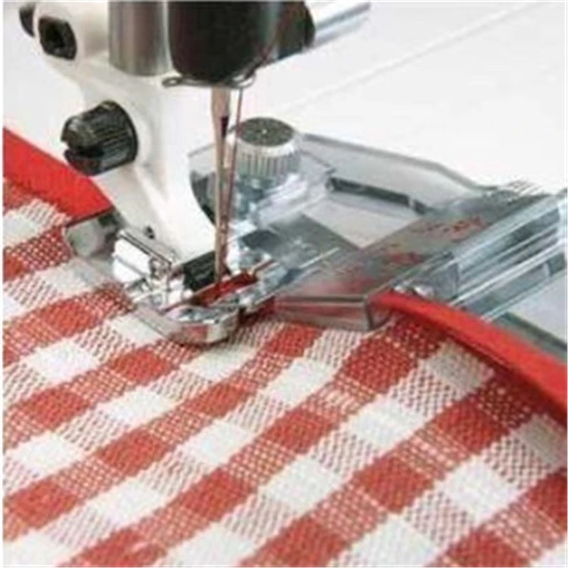 Adjustable Sewing Presser Bias Tape Binding Foot Snap On Machine Accessories Tools | Дом и сад