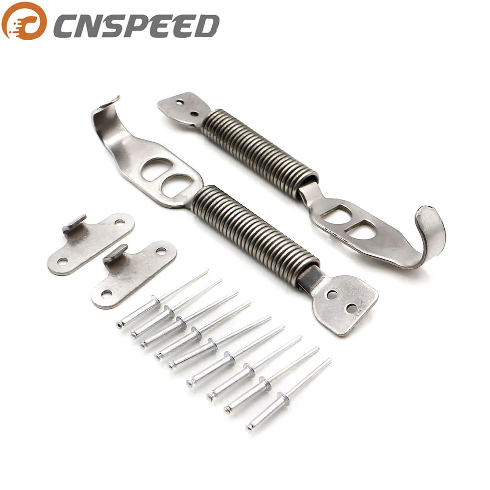 Набор штифтов для капота CNSPEED замки серебряного цвета подходят всех гоночных