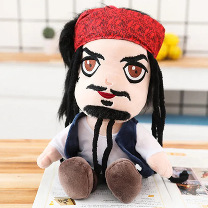 

Pirates of the Caribbean Q style Stuffed Anime Doll Cartoon Jack Sparrow Pirates Horror skull Gift toys for Film Fans Halloween