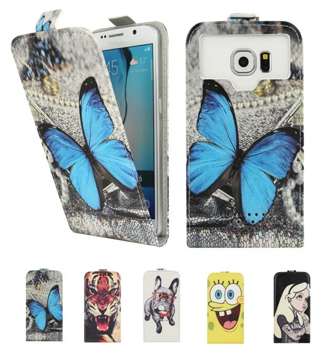 4 Styles Universal Cartoon Printed Flip PU Leather Phone Cases for Highscreen Easy F Case Gum Holster Cover Bags |