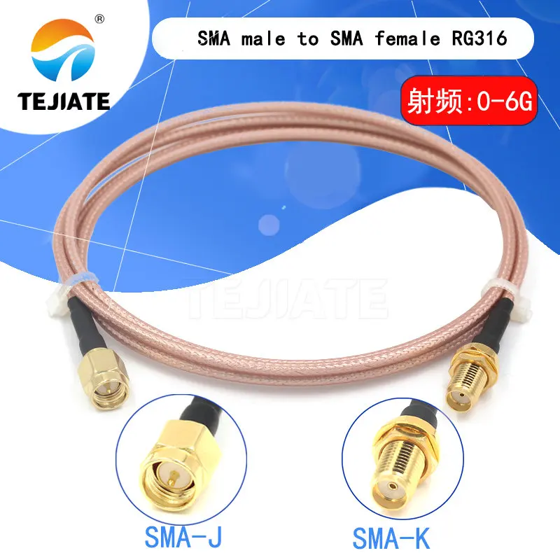 Кабель pigtail со штекером SMA на гнездо RG316 с низким уровнем потери разъем для кабеля