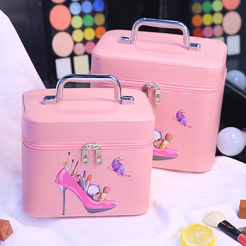 

New Big Capacity Receive Bag High Quality Exquisite Simple Portable Toiletries Bag Travel Wash Gargle Lovely Cosmetic Case