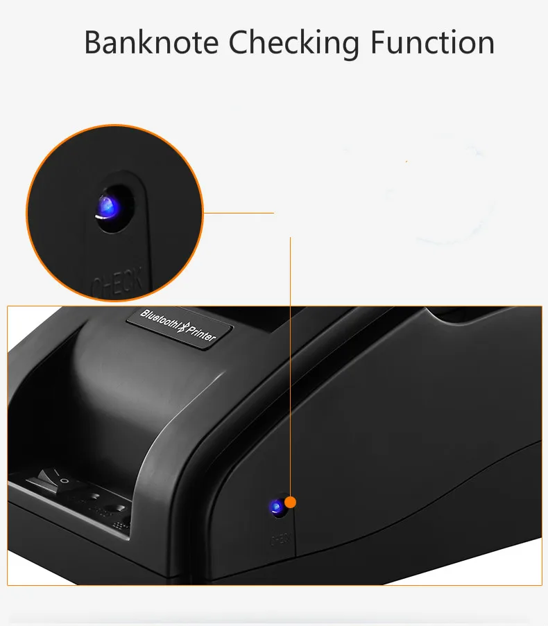 POS Термальный Принтер Мини 58 мм кассовый usb-принтер чековый принтер для Resaurant и супермаркета EU/US PLUG