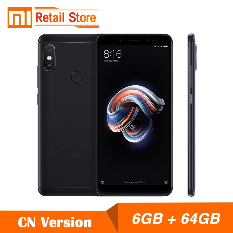 Оригинальный Xiaomi Redmi Note 5 6 ГБ Оперативная память 64 Встроенная Snapdragon636 Octa Core 99