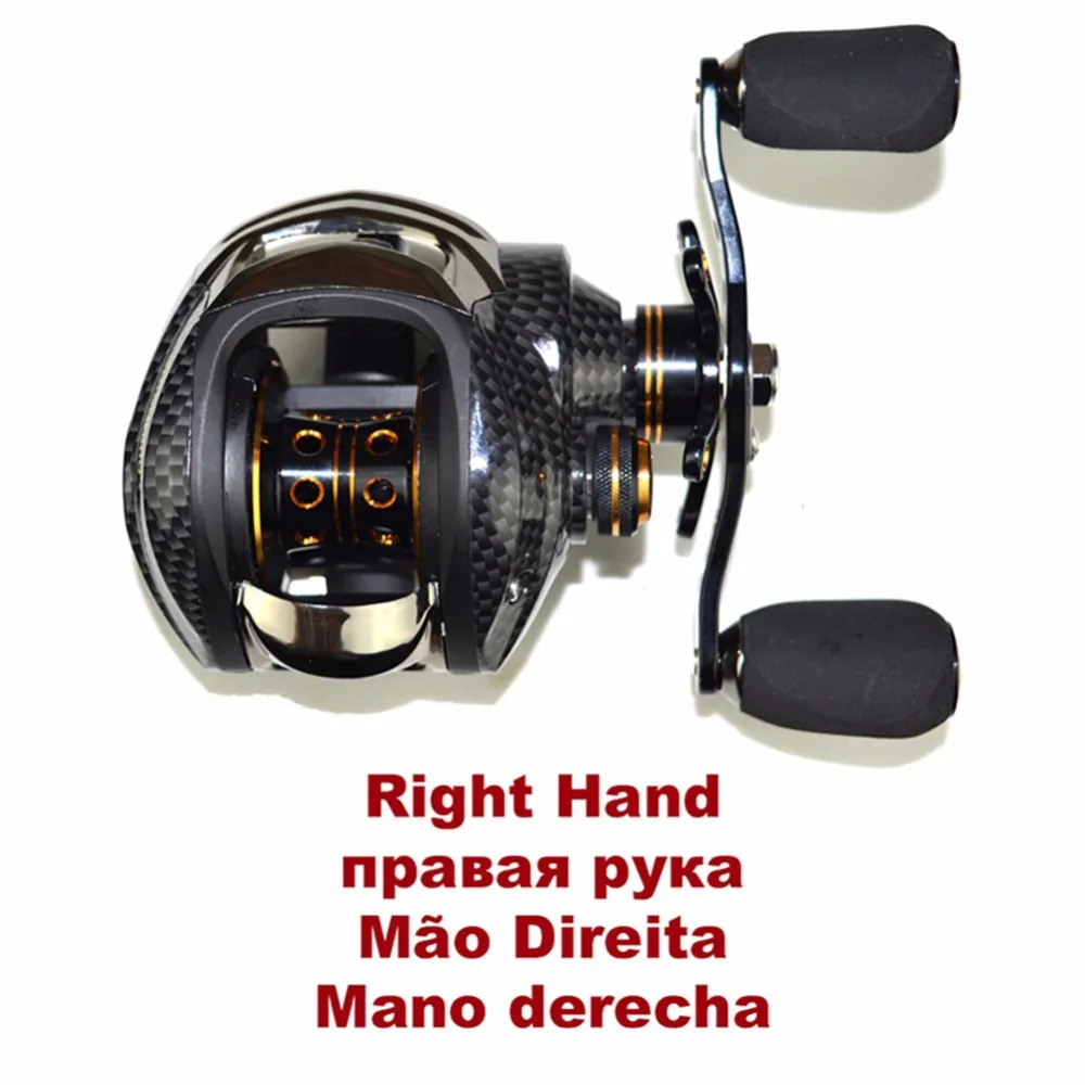 Fishdrops правая/Левая рука Приманка литье Рыболовная катушка колесо 17 + 1Bell Carretilha Peche