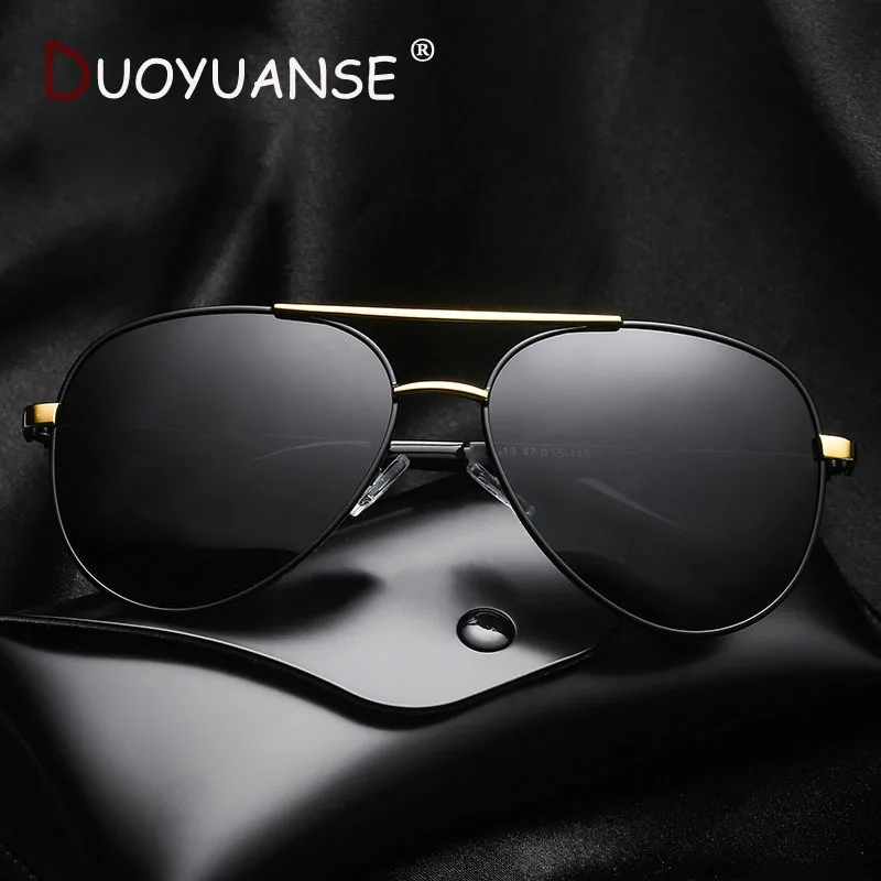 DUOYUANSE Fishing High Quality Polarized Sunglasses Men Driver Driving Alloy Sunglass Male 2019 Sun Glasses 2813 | Аксессуары для