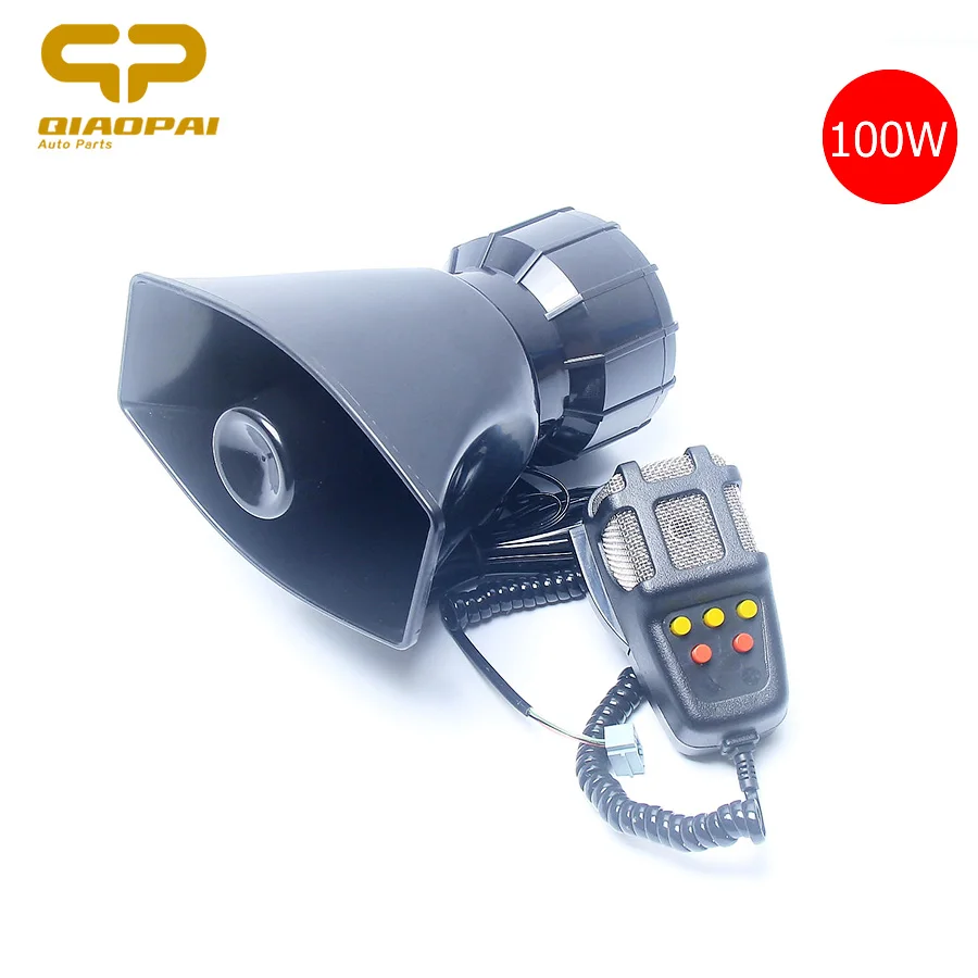 Сирена для автомобилей и мотоциклов 5 тонов с квадратным отверстием 12 В высокая