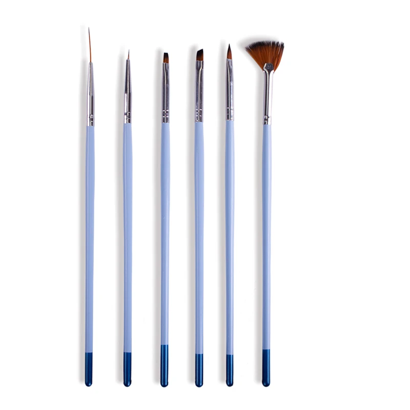 6 шт. набор кистей для дизайна ногтей полировки Профессиональный SA617|nail art tool kit|nail