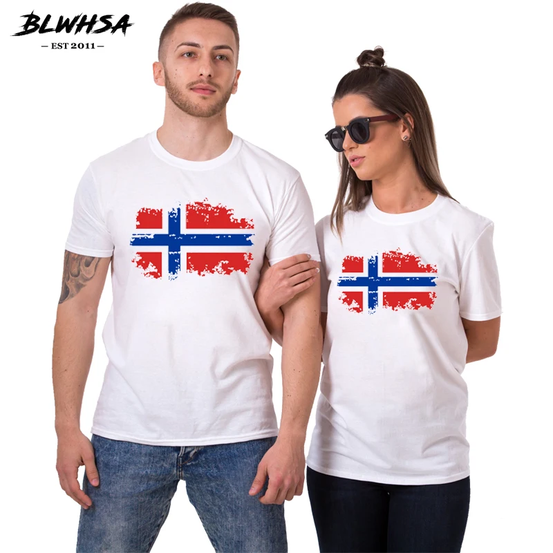Женская и мужская футболка BLWHSA Повседневная с короткими рукавами круглым
