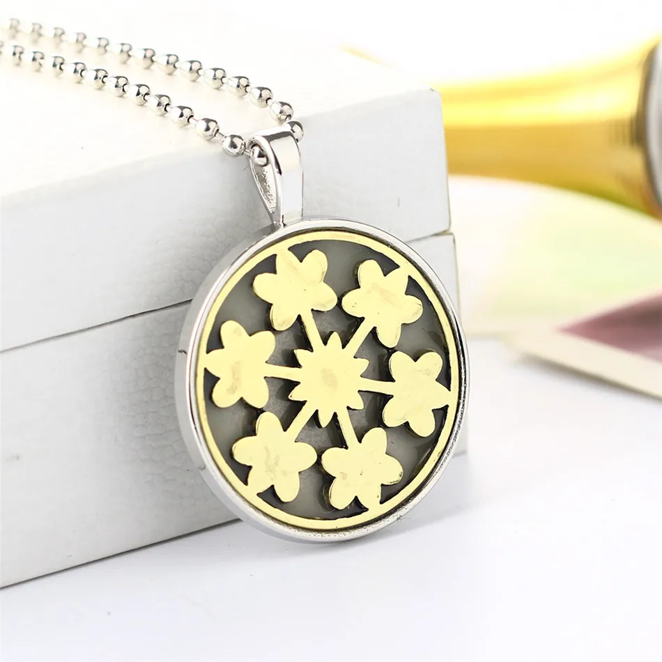 Мода свечение в Драк Снежинка Подвески и колье длинное ожерелье цепь для женщин