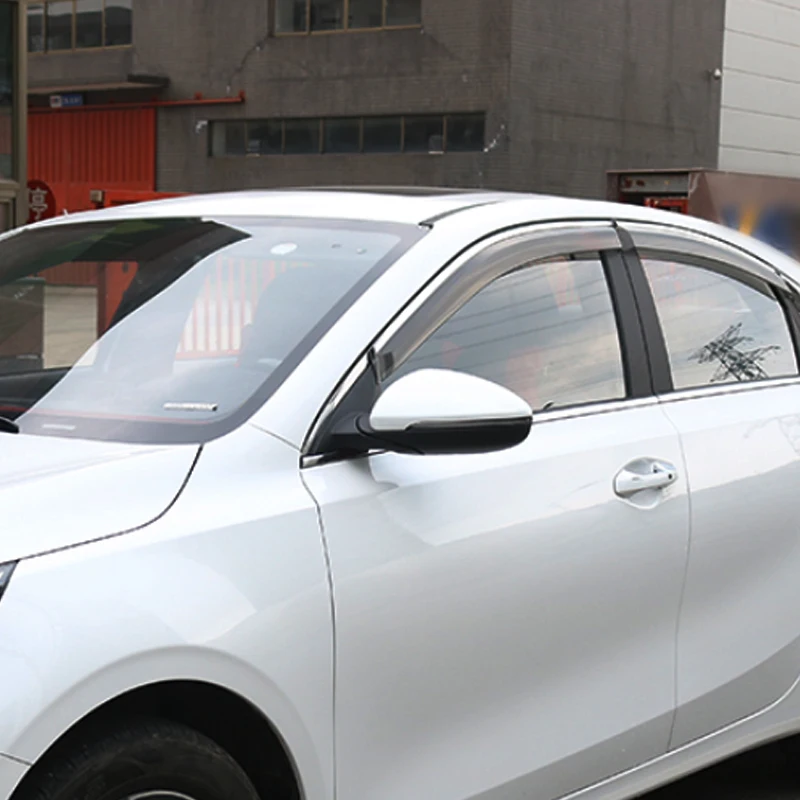 

4PCS Car Styling Awnings Shelters Window Visors rain eyebrow For KIA K3 Cerato Forte BD 2019 2020 External Auto Accessories