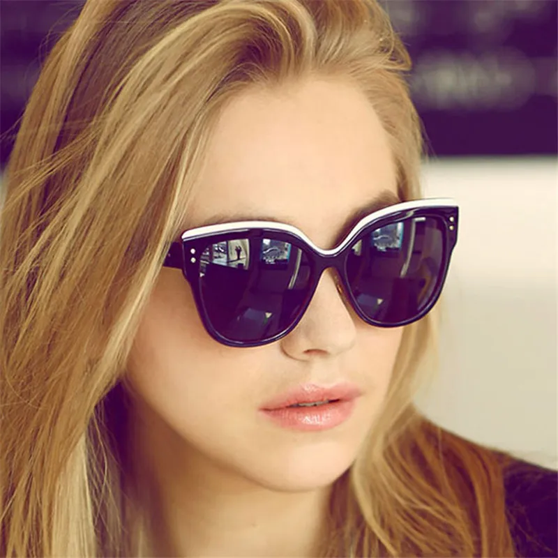 

CatEye Sunglasses Women Luxury Brand Designer Plastic Sun Glasses Classic Retro Outdoor Retro Reflection Oculos De Sol Gafas