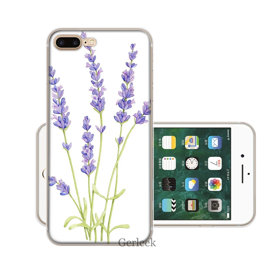 Чехол для телефона с простым лавандовым фиолетовым цветком iPhone 11 Pro X XR XS Max 6 6s 7 8 Plus