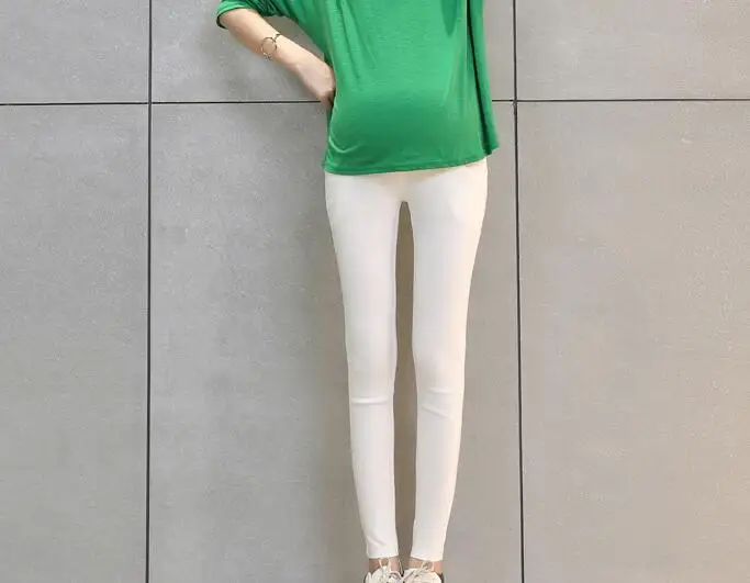 Весенние облегающие леггинсы из эластичного хлопка с регулируемой талией