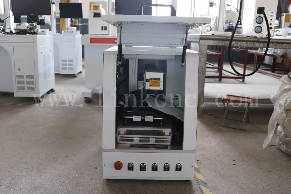 30 Вт mopa волоконная Лазерная Маркировочная закрытая машина для глубокой