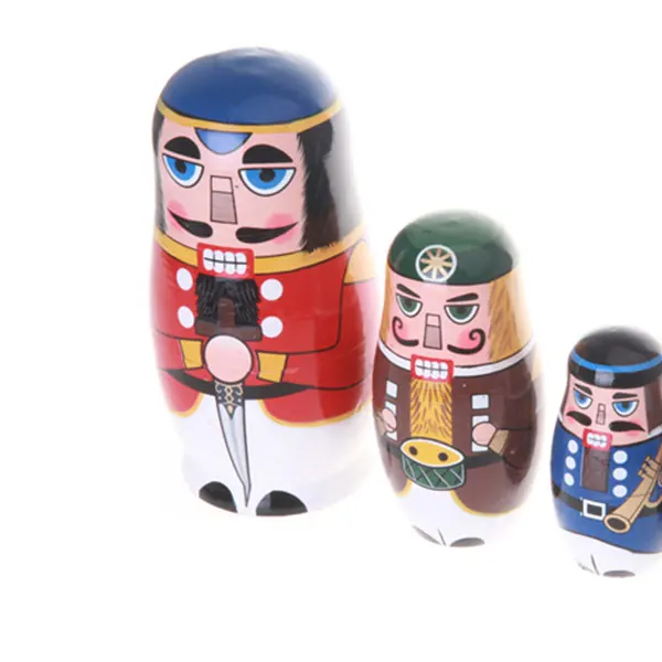 5 шт./компл. Miles Kimball Nutcracker Solders Матрешка матрешка деревянная русская кукла Ручная