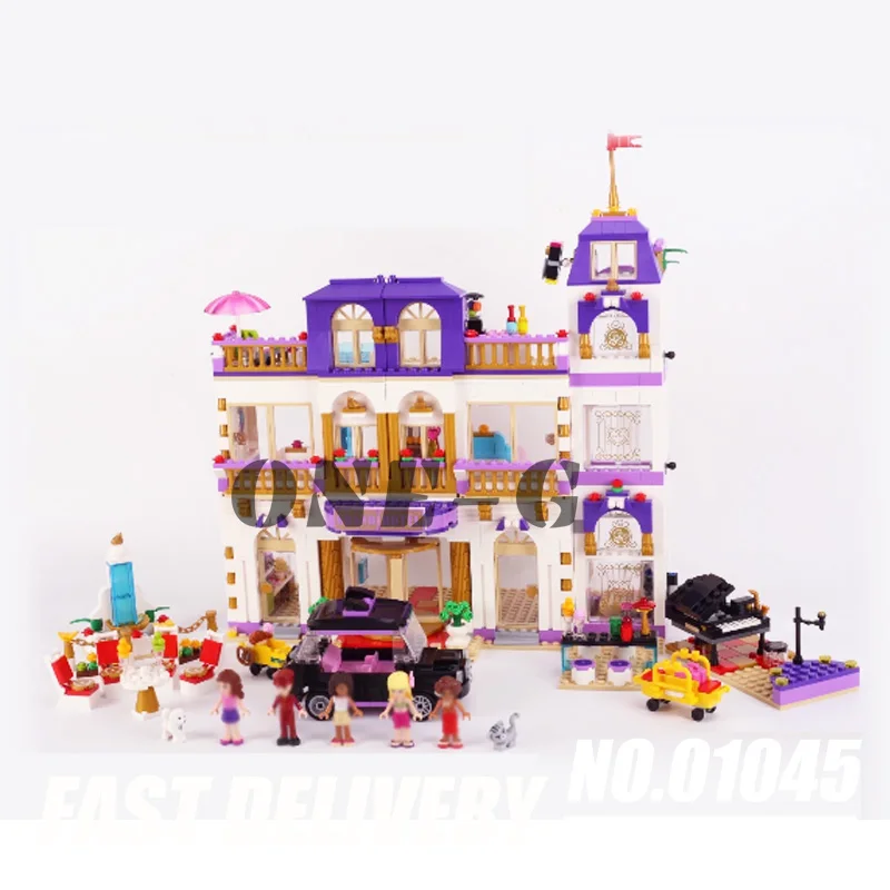 Совместимость legoingly Friends 41101 строительные блоки 01045 1676 шт кирпичи принцесса Heartlake