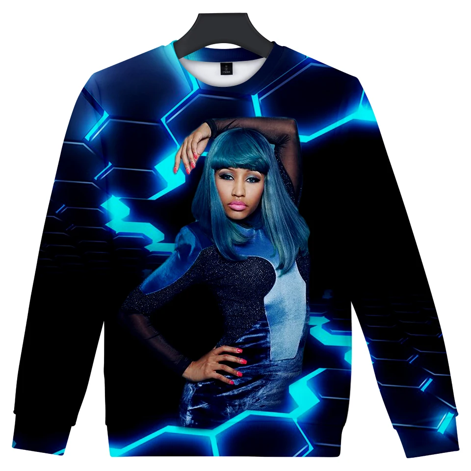 Модная мягкая 3D Толстовка Nicki Minaj с капюшоном для мужчин и женщин забавные