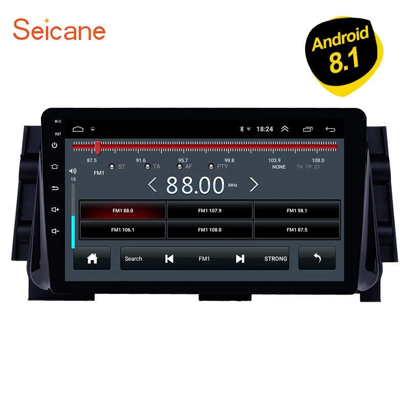 Seicane Android 8 1 2DIN 9 дюймов Автомобильный Радио аудио GPS стерео Мультимедийный Плеер