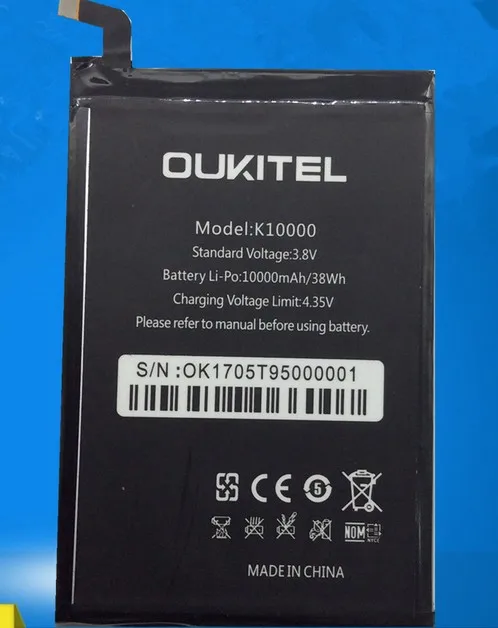 Для Oukitel k10000 P6 okp6 батареи Перезаряжаемые литий-ионный встроенный